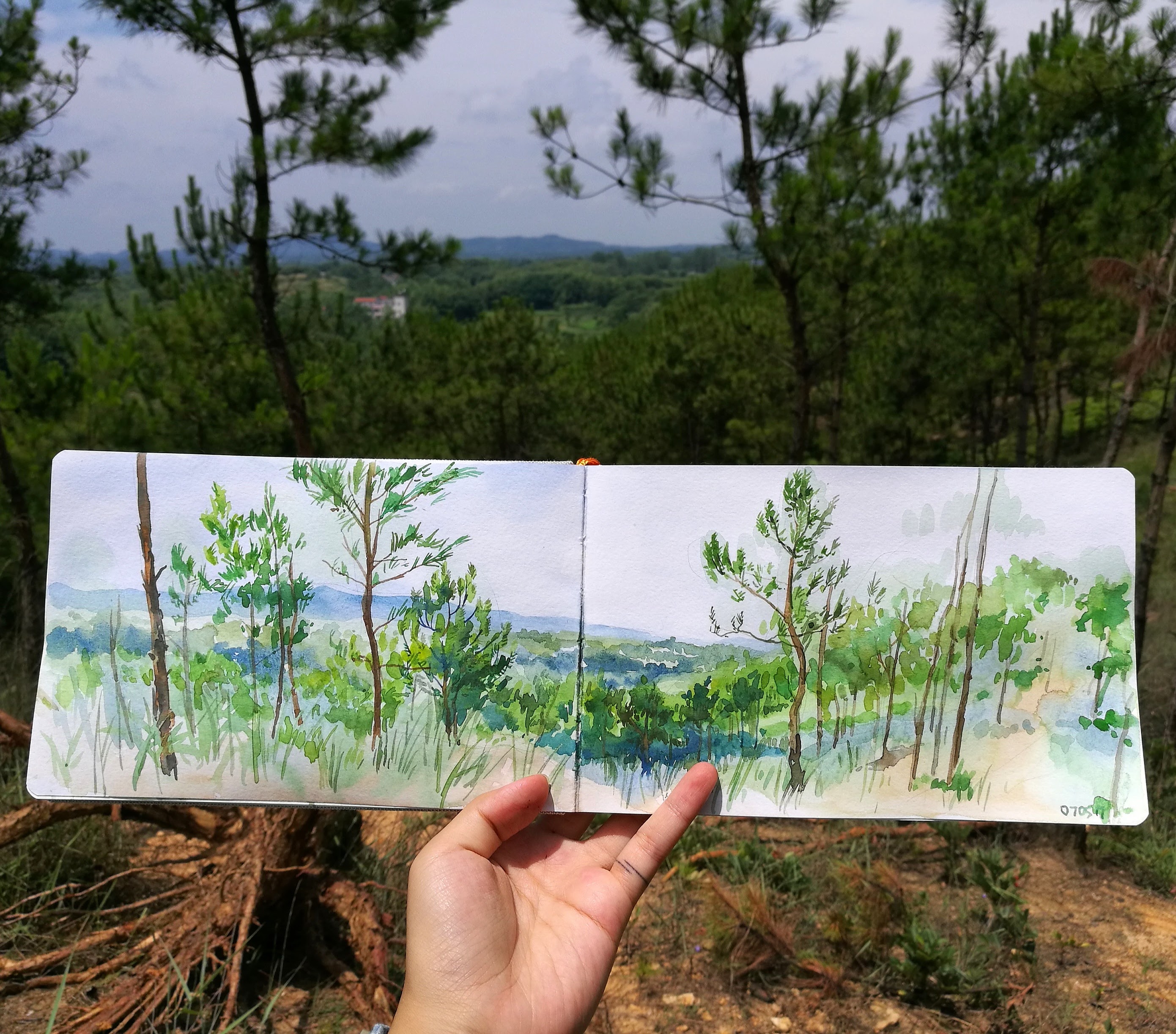 Huangshi Xishui 黄石浠水乡下景画 by Jenny Xia